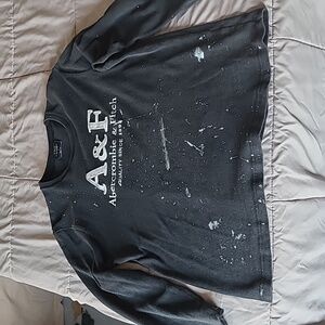 Mens black sz lg Abercrombie&Fitch long-sleeved shirt